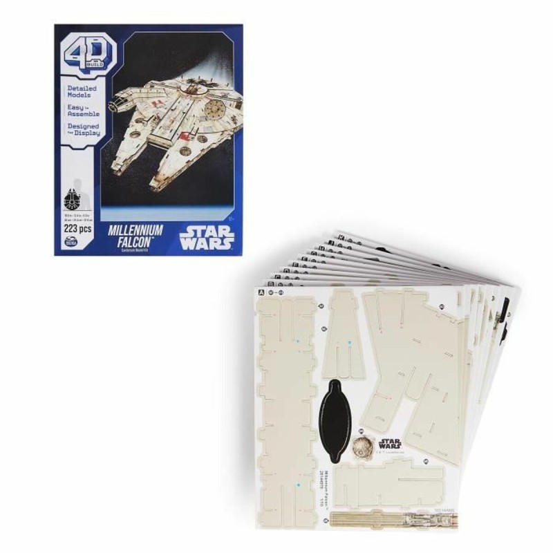 Set de construction Star Wars Millennium Falcon 223 piezas 43 x 31