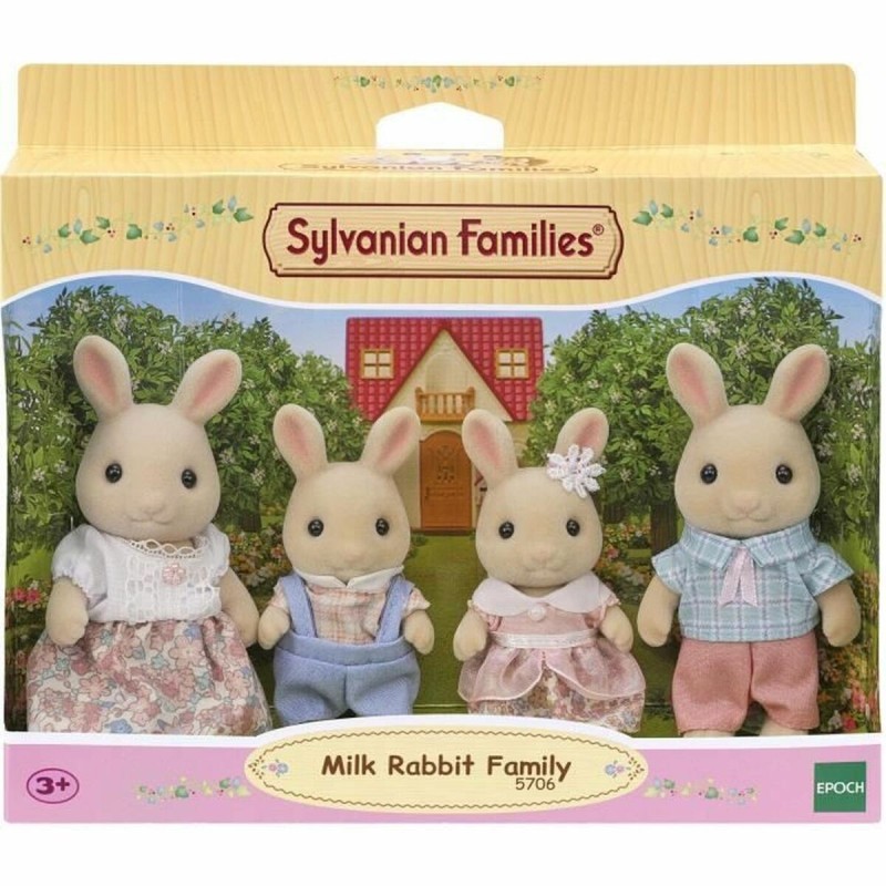 Figurine Sylvanian Families 5706 Lapin Famille 4 Pièces