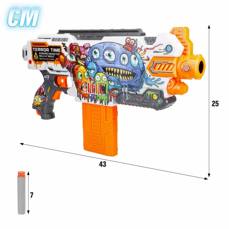 Pistolet à Fléchettes Colorbaby 43 x 25 x 6,5 cm 4 Unités