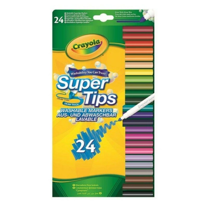 Feutres Crayola B01BF6F20K Lavable (24 uds)