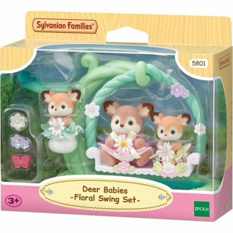 Personnage articulé Sylvanian Families Ciervo bebé y columpio animaux