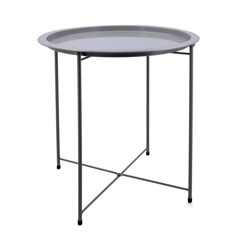 Table d'appoint Vinthera Moa Acier 47 x 50 cm Gris Métal