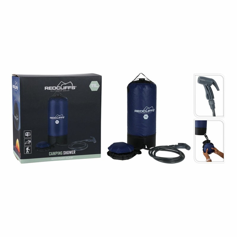 Douche portable pour le camping Redcliffs Bleu 11 L