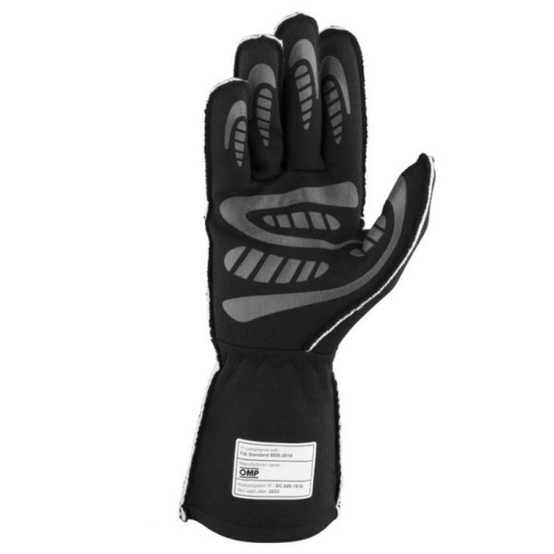 Gants de karting OMP MY2025 Jaune Noir FIA 8856-2018