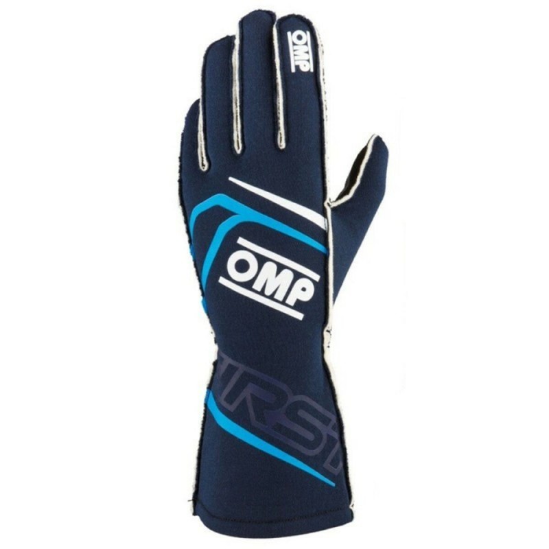 Gants de karting OMP MY2025 Bleu Blue marine FIA 8856-2018