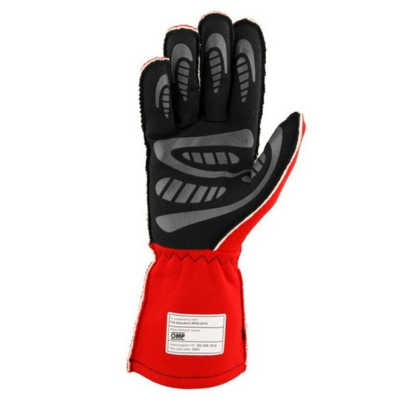 Gants de karting OMP MY2025 Rouge FIA 8856-2018