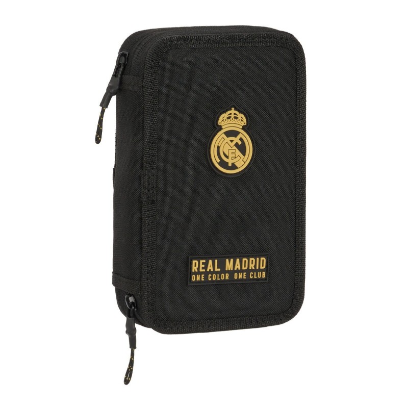 Plumier double Real Madrid C.F. Noir 12.5 x 19.5 x 4 cm (28 Pièces)