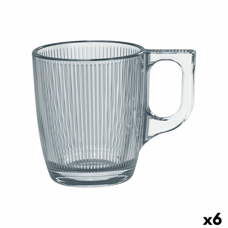 Tasse Luminarc Stripy Transparent verre 90 ml (6 Unités)