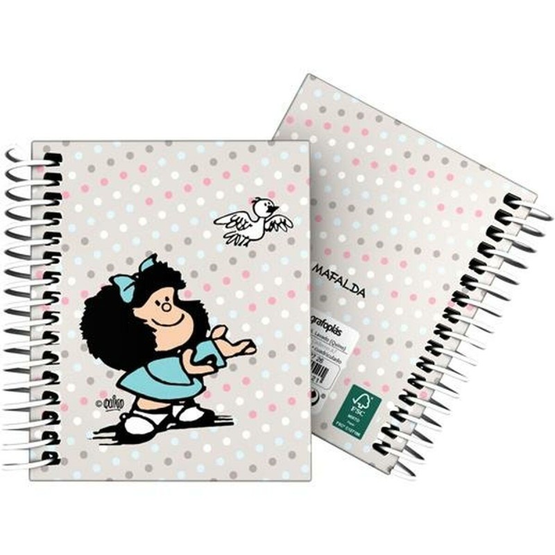 Cahier Mafalda Bird Multicouleur A7 100 Volets