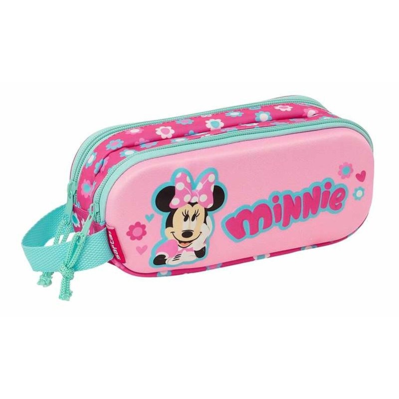 Trousse Fourre-Tout Double Minnie Mouse 3d 21 x 8 x 6 cm