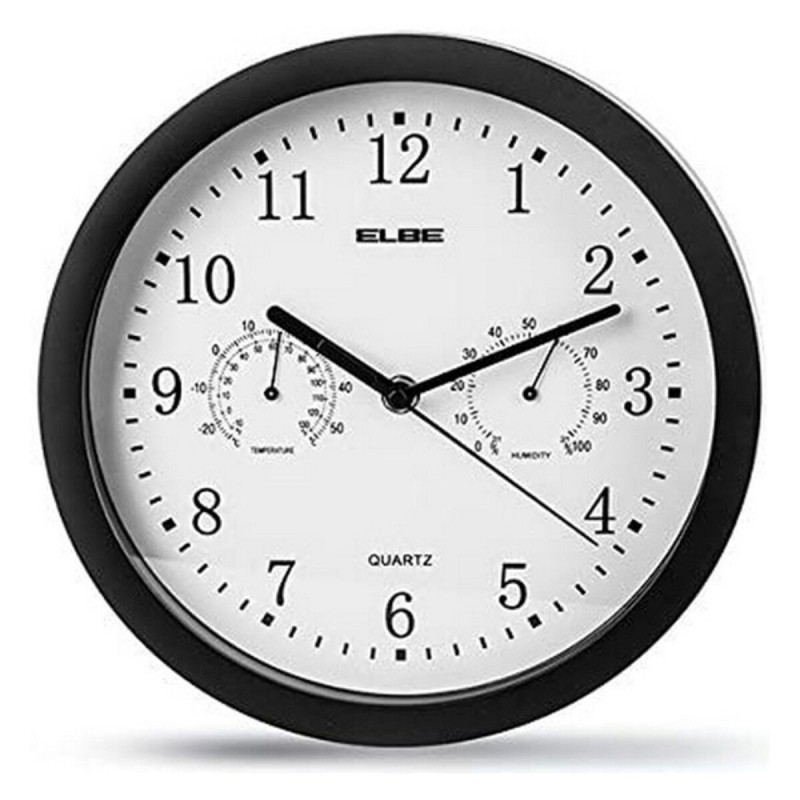 Horloge Murale ELBE RP-1005-N Blanc/Noir