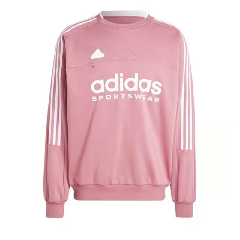 Sweat sans capuche homme Adidas TIRO FLEECE CREW IW5942 Rose