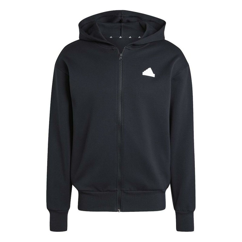 Sweat à capuche homme Adidas FUTURE ICONS BOUBLENIT FULL ZIP JI6324 Noir