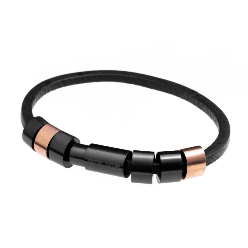 Bracelet Homme Police PJ.22653BLR/03-19 Cuir Acier inoxydable (Taille unique)