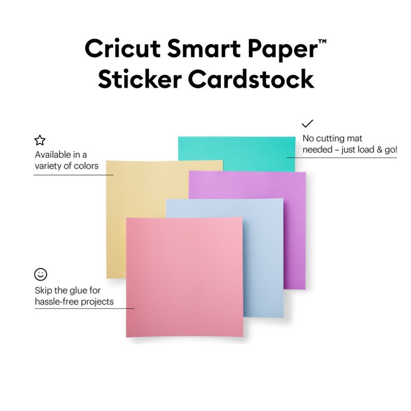 Carton autocollant pour plotter de découpe Cricut Smrt Multicouleur (10 Unités)