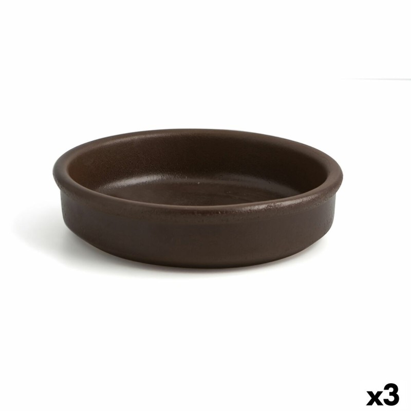 Casserole Anaflor Faïence Marron Ø 21 cm (3 Unités)