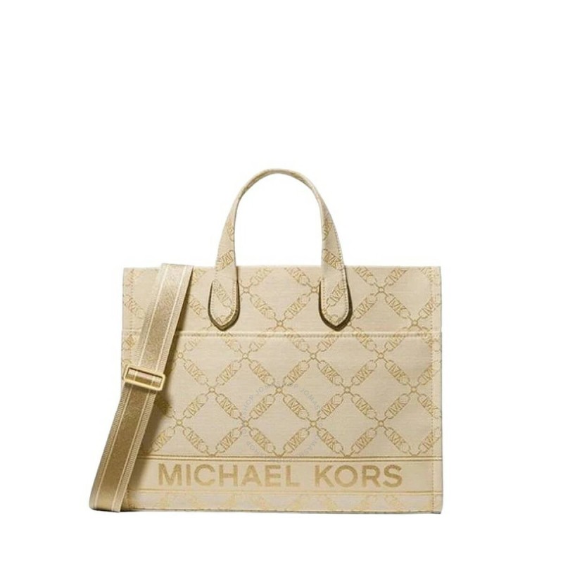 Sac-à-main Femme Michael Kors Gigi Beige 39 x 30 x 10 cm