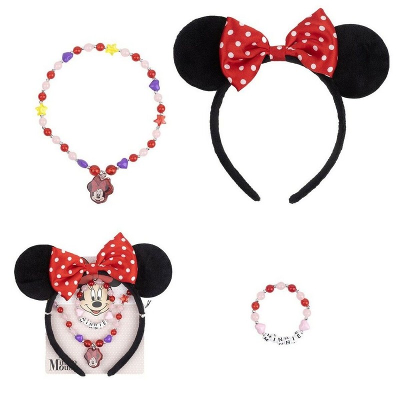 Ensemble d'accessoires Minnie Mouse Multicouleur 3 Pièces