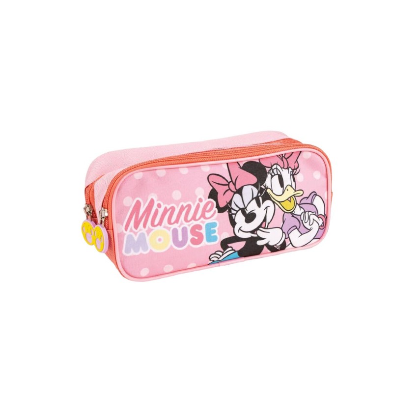 Trousse Fourre-Tout Double Minnie Mouse Rose 22