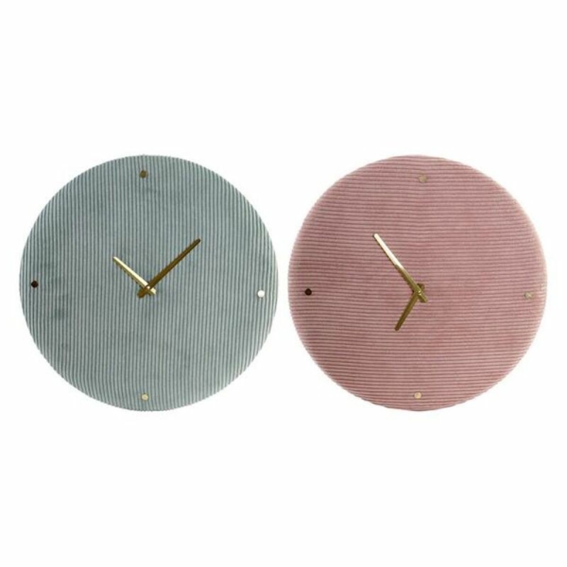 Horloge Murale DKD Home Decor Vert Rose 40