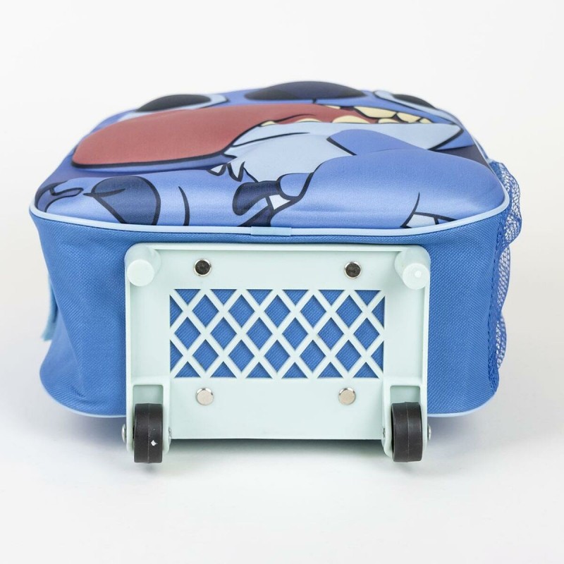 Cartable à roulettes Stitch Bleu 25 x 31 x 10 cm