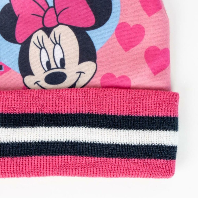 Bonnet et gants Minnie Mouse Rose (Taille unique)