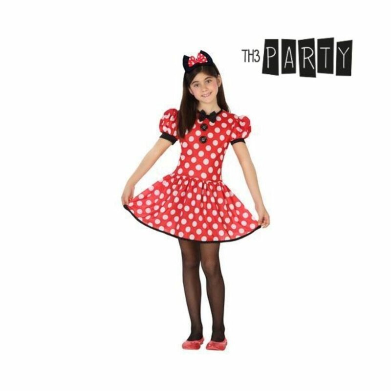 Déguisement pour Enfants Minnie Mouse 26947 Rouge Fantaisie 5-6 Ans (2 Pièces)