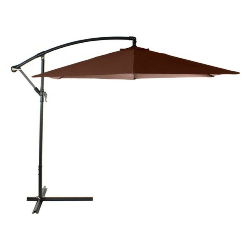 Parasol DKD Home Decor MB-166676 Marron Multicouleur Acier Métal/Plastique 300 x 300 x 250 cm