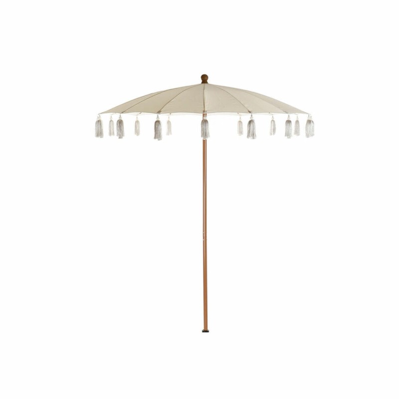 Parasol DKD Home Decor Beige Naturel Métal 170 x 170 x 230 cm