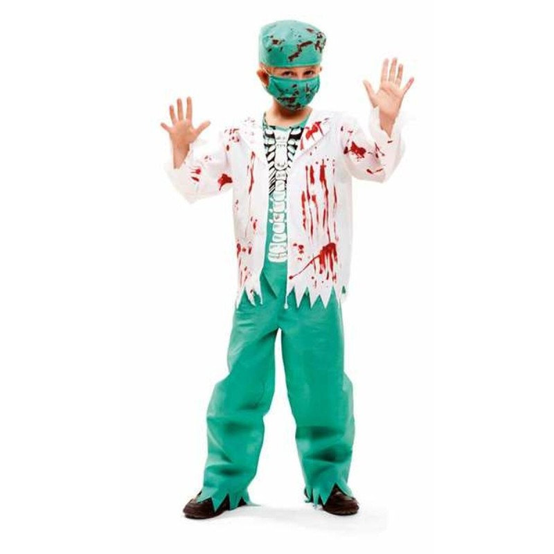 Déguisement pour Enfants My Other Me Skeletal Surgeon Vert S 10-12 Ans (4 Pièces)