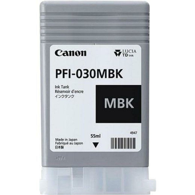 Cartouche d'encre originale Canon PFI-030 MBK Noir mat