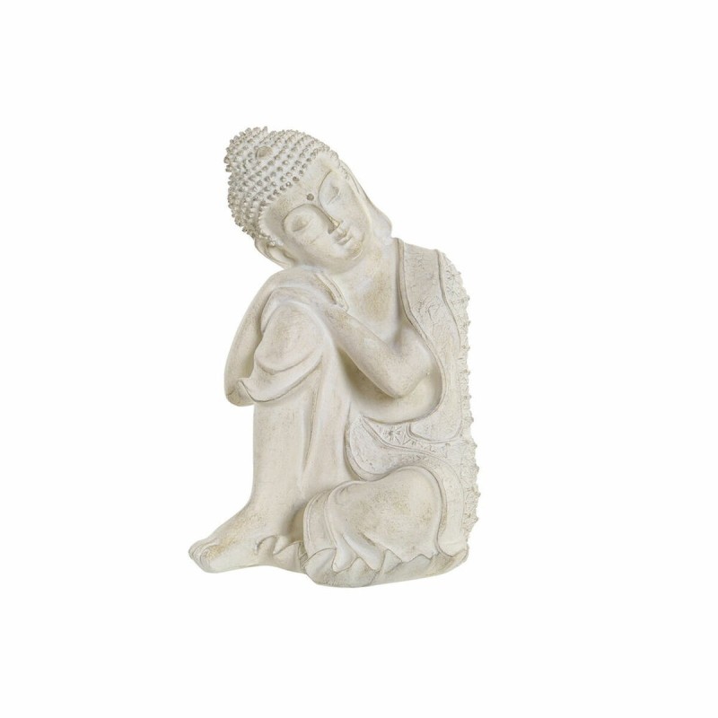 Figurine Décorative DKD Home Decor Gris Buda Résine (17 x 17 x 26 cm)