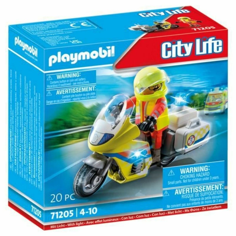 Jeu de Véhicules Playmobil 71205 Motocyclette 20 Pièces