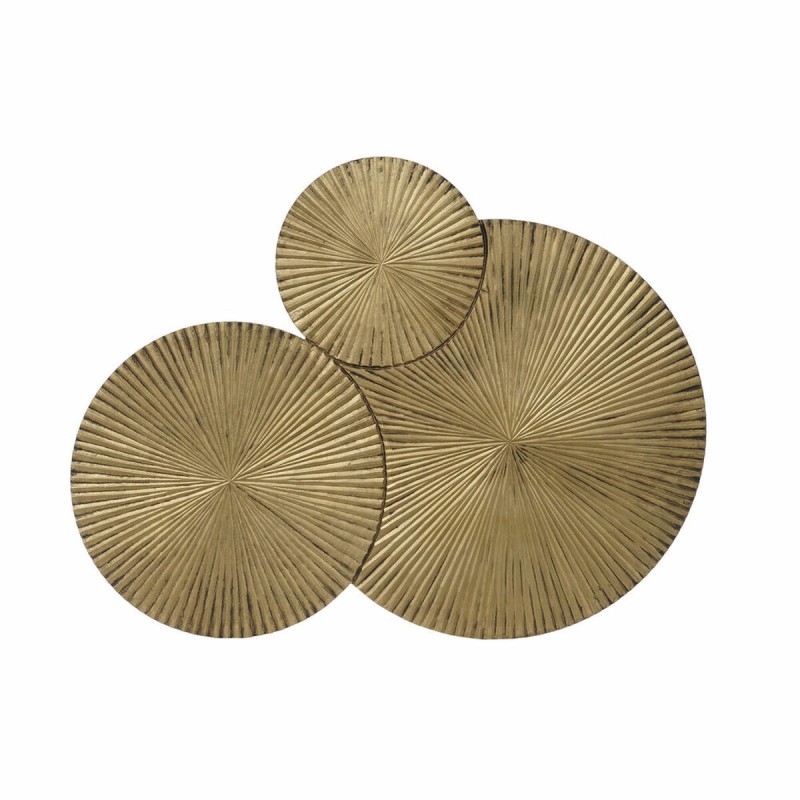 Décoration murale DKD Home Decor Cercles Bois MDF (107 x 2 x 81 cm)