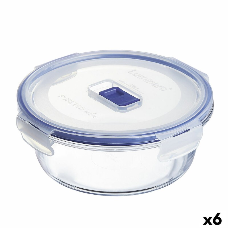 Boîte à lunch hermétique Luminarc Pure Box Active 920 ml 15 x 7 cm Bicolore verre (6 Unités)