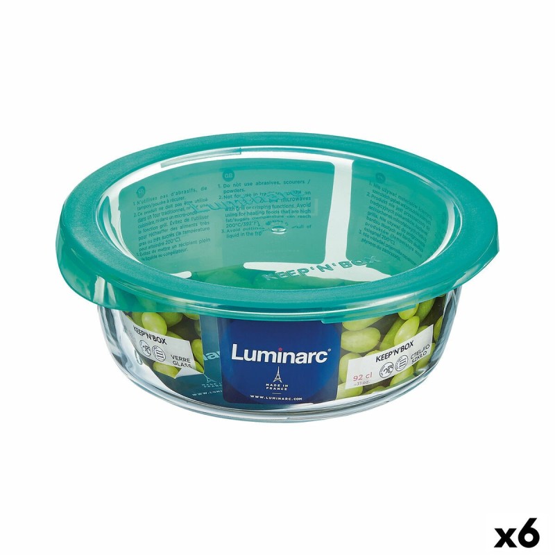 Panier-repas rond avec couvercle Luminarc Keep'n Lagon 920 ml 15