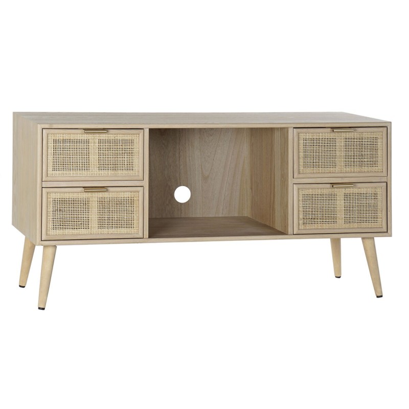 Meubles de télévision DKD Home Decor Multicouleur Naturel Bois de paulownia Bois MDF 120 x 42 x 60 cm