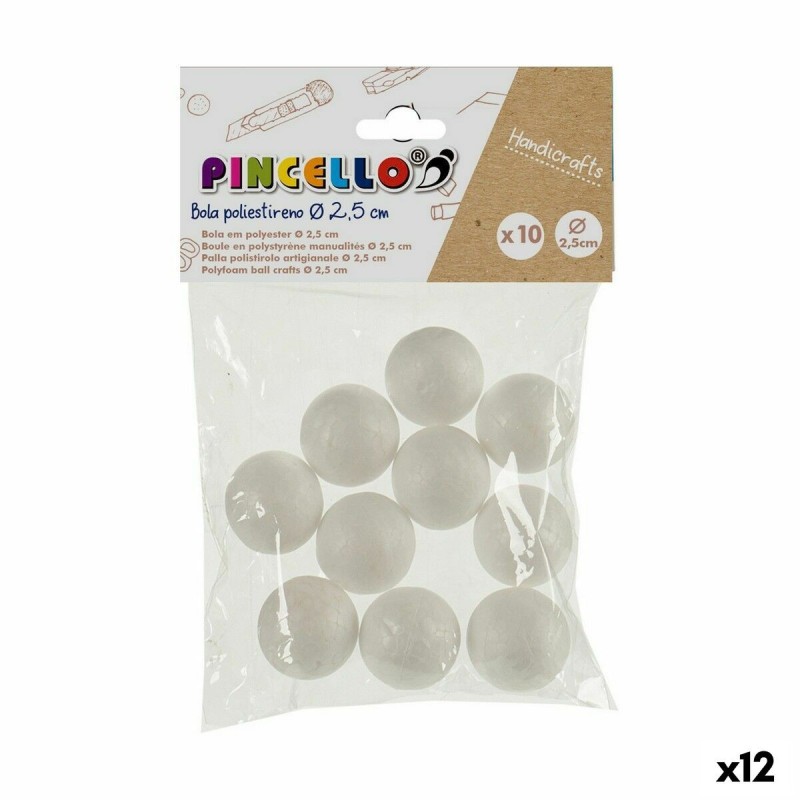 Matériaux pour travaux manuels Pincello DIAM 2.5 CM Balles polystyrène Ø 2