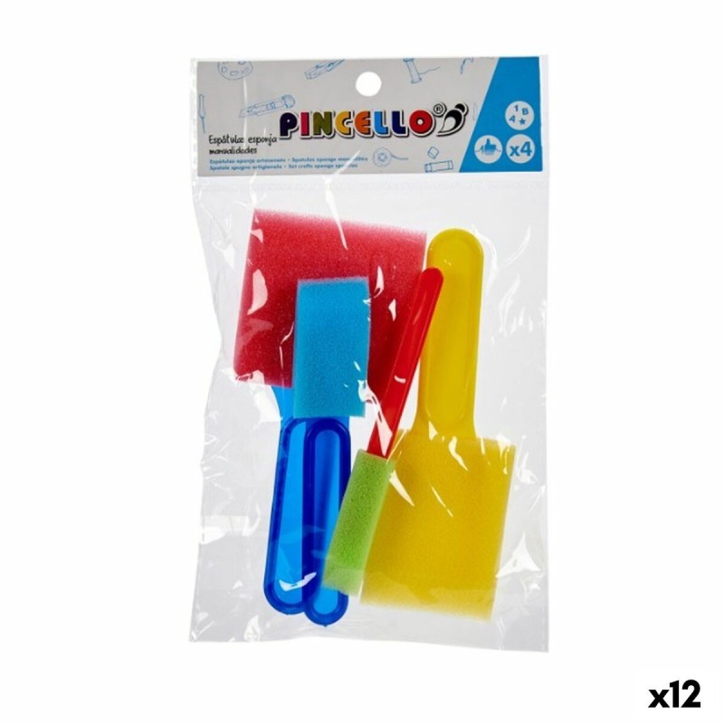 Ensemble pour activités manuelles Pincello AR1810100 Multicouleur Spatule (12 Unités)