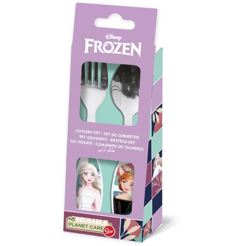 Set de couverts Frozen CZ11341 Acier inoxydable Enfant 2 Pièces