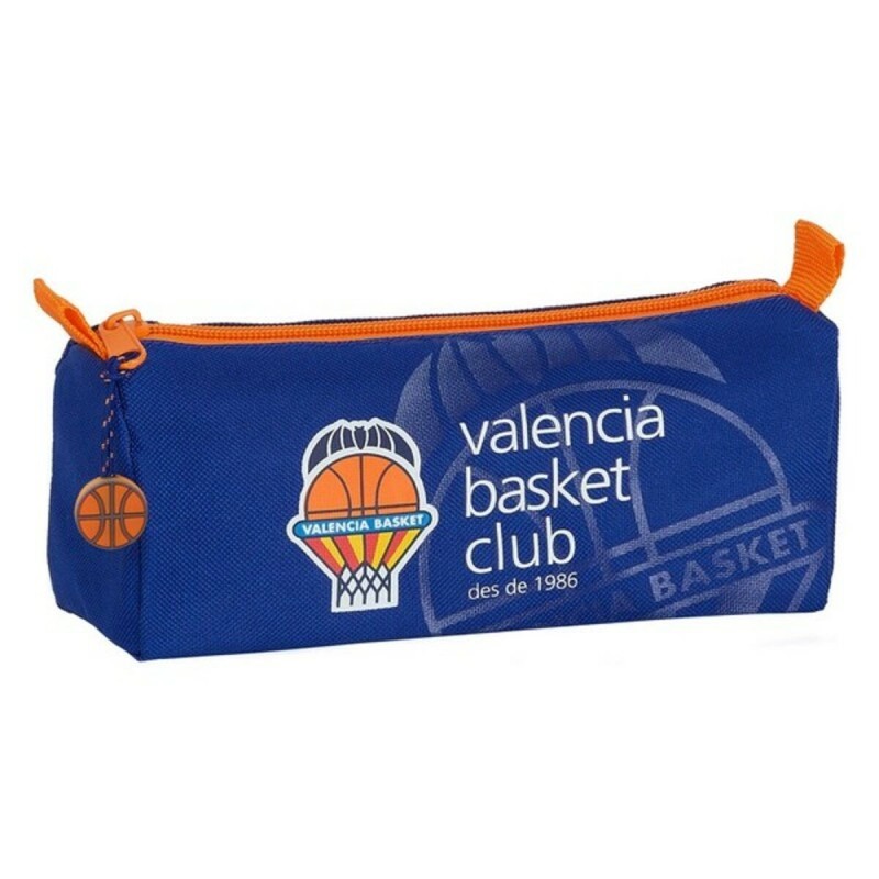 Fourre-tout Valencia Basket M742 Bleu Orange (21 x 8 x 7 cm)