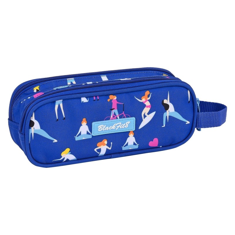 Trousse Fourre-Tout Double Go Girls BlackFit8 Go girls Bleu 21 x 8 x 6 cm