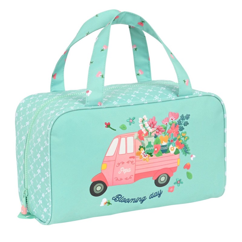 Trousse de Toilette Glow Lab Pepa Vert 31 x 14 x 19 cm