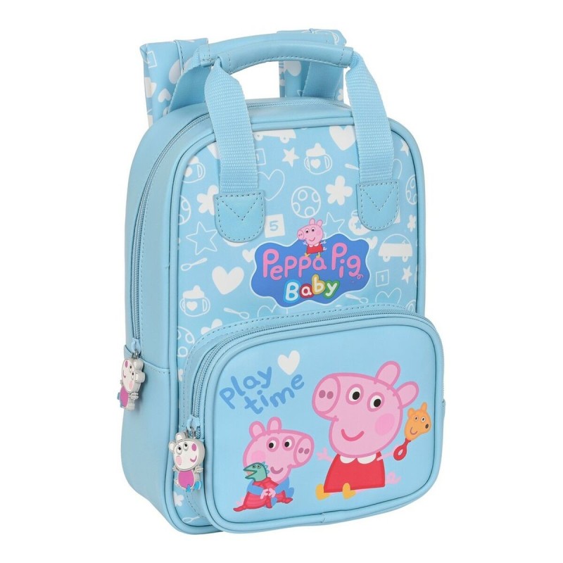 Sac à dos enfant Peppa Pig Baby Bleu clair (20 x 28 x 8 cm)