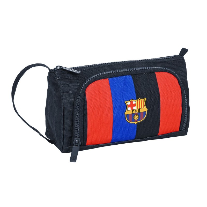 Trousse d'écolier F.C. Barcelona Bordeaux Blue marine 20 x 11 x 8.5 cm