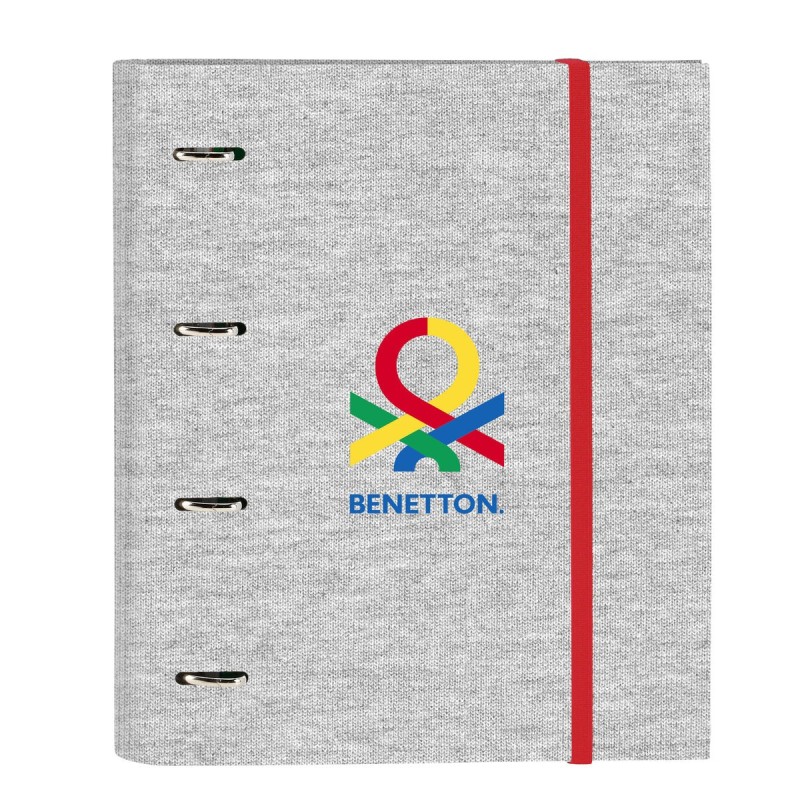 Reliure à anneaux Benetton Pop Gris (27 x 32 x 3.5 cm)