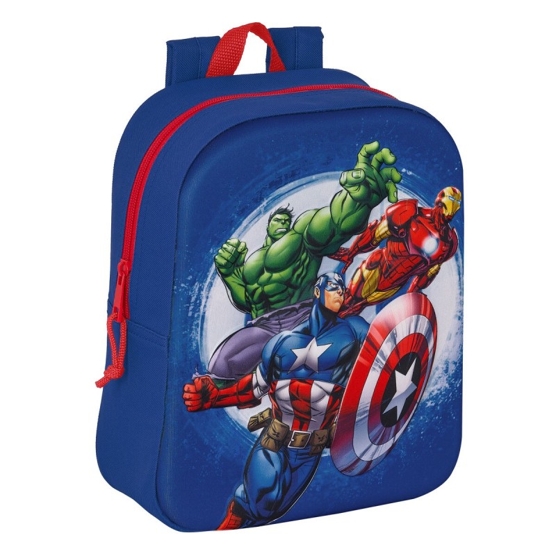 Cartable The Avengers 3D Blue marine 22 x 27 x 10 cm