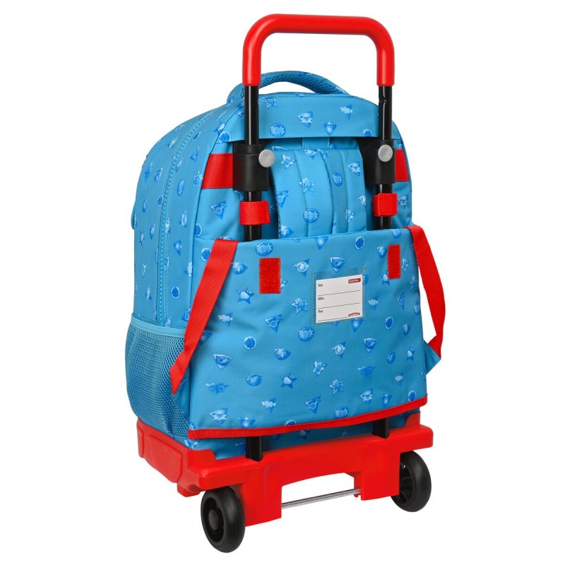 Cartable à roulettes SuperThings Rescue force 33 x 45 x 22 cm Bleu