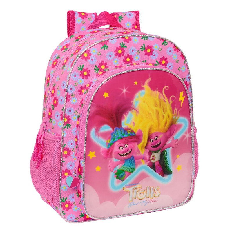 Cartable Trolls Rose 32 X 38 X 12 cm