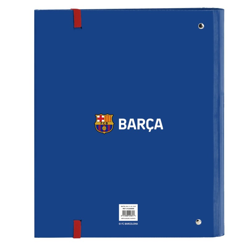 Reliure à anneaux F.C. Barcelona Bleu Bordeaux 27 x 32 x 3.5 cm